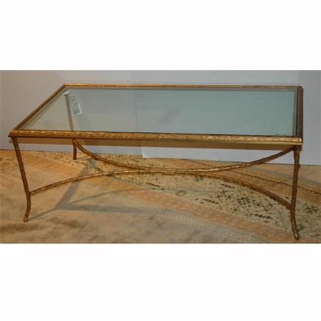 Appraisal: Neoclassical Style Gilt-Bronze Low Table Estimate -