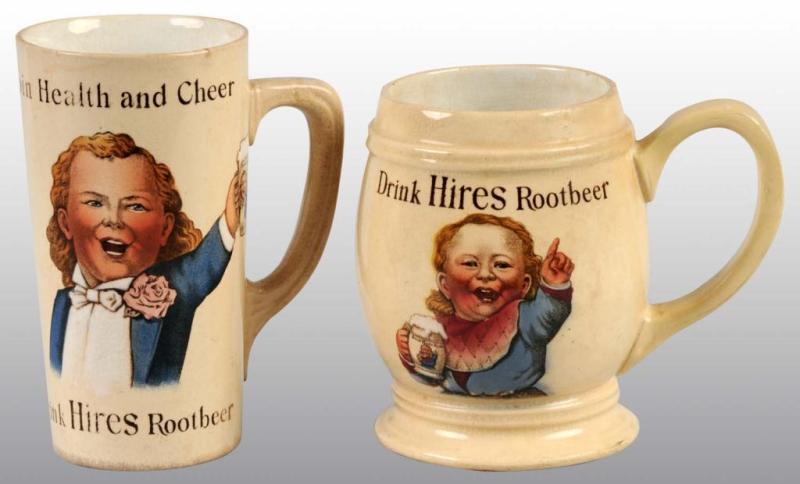 Appraisal: Lot of Hires Root Beer Ugly Kid Mugs Description Included