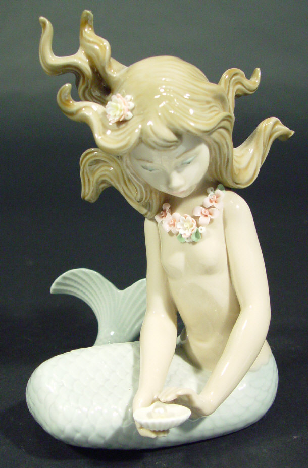 Appraisal: Lladro porcelain mermaid figurine 'Mirage' printed and impressed factory mark