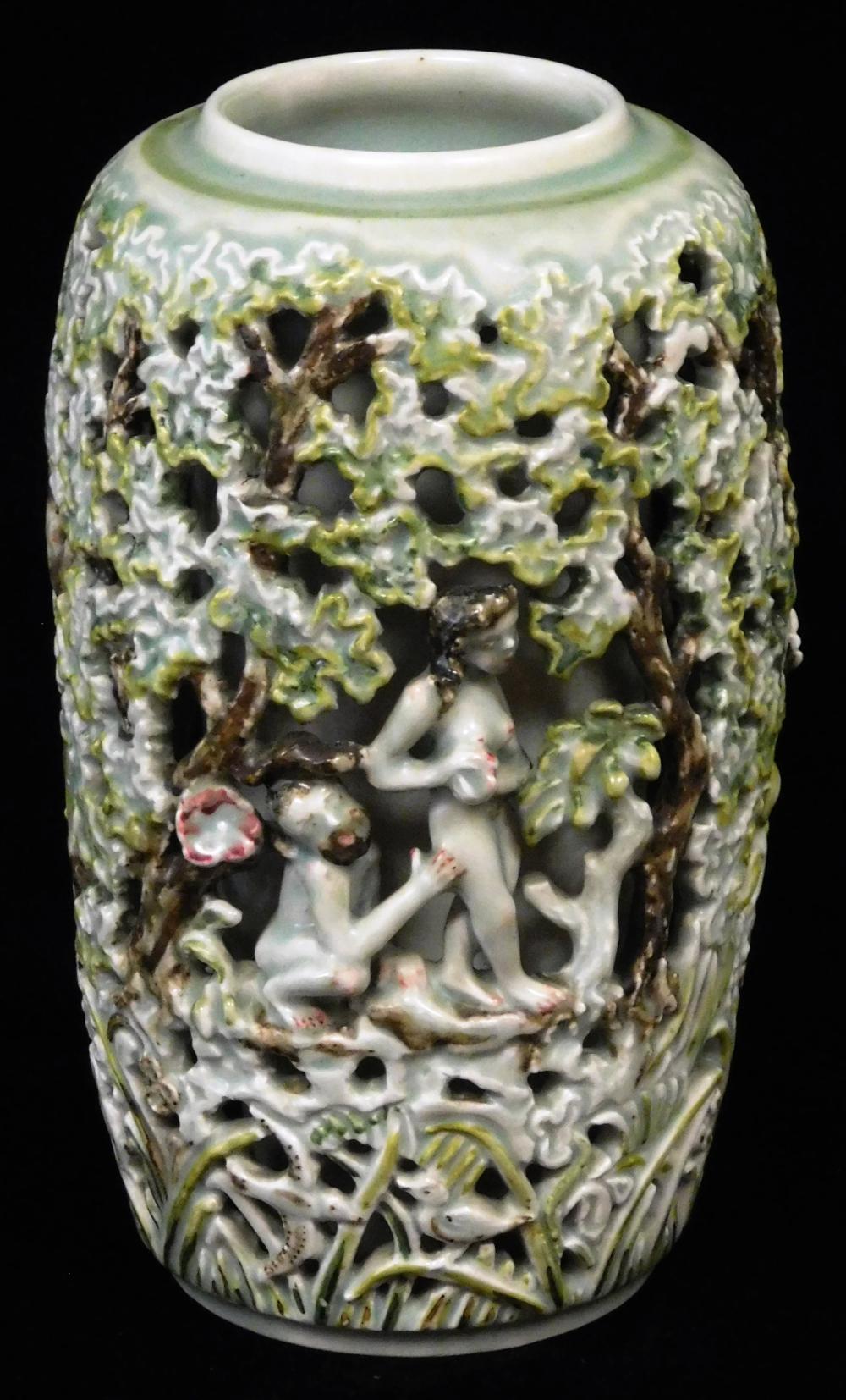 Appraisal: Bode Willumsen - for Royal Copenhagen art pottery Adam Eve