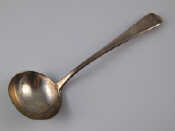 Appraisal: A silver Old English pattern sauce ladle by William Ely