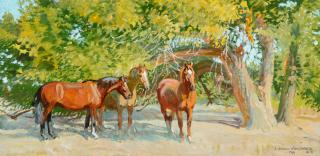 Appraisal: Robert Lougheed - Three of the Bell String oil on