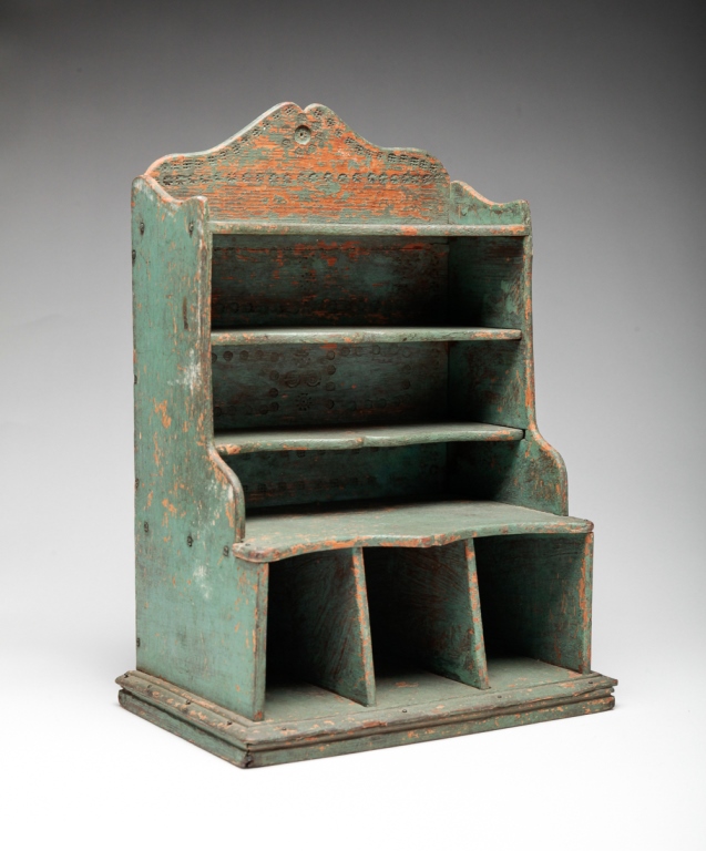 Appraisal: AMERICAN FOLKSY SET OF PIGEON HOLES Late th-early th century