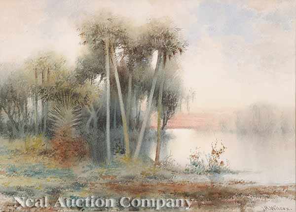 Appraisal: James Ralph Wilcox American Florida - Florida Swamp watercolor signed