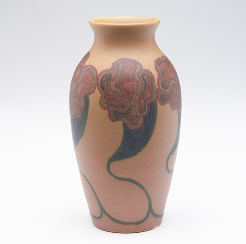 Appraisal: ROOKWOOD Wax Matte baluster vase painted by Charles Todd with