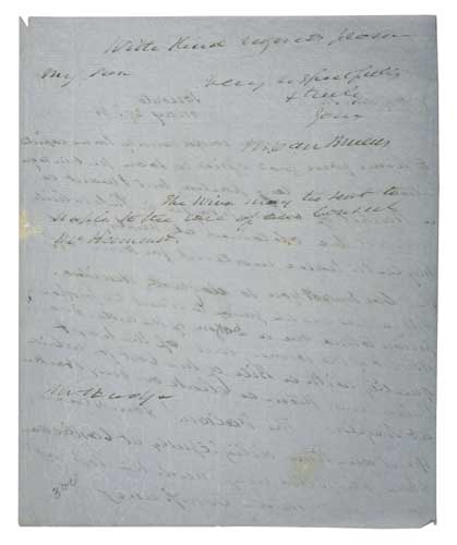 Appraisal: VAN BUREN MARTIN Autograph Letter Signed M Van Buren with