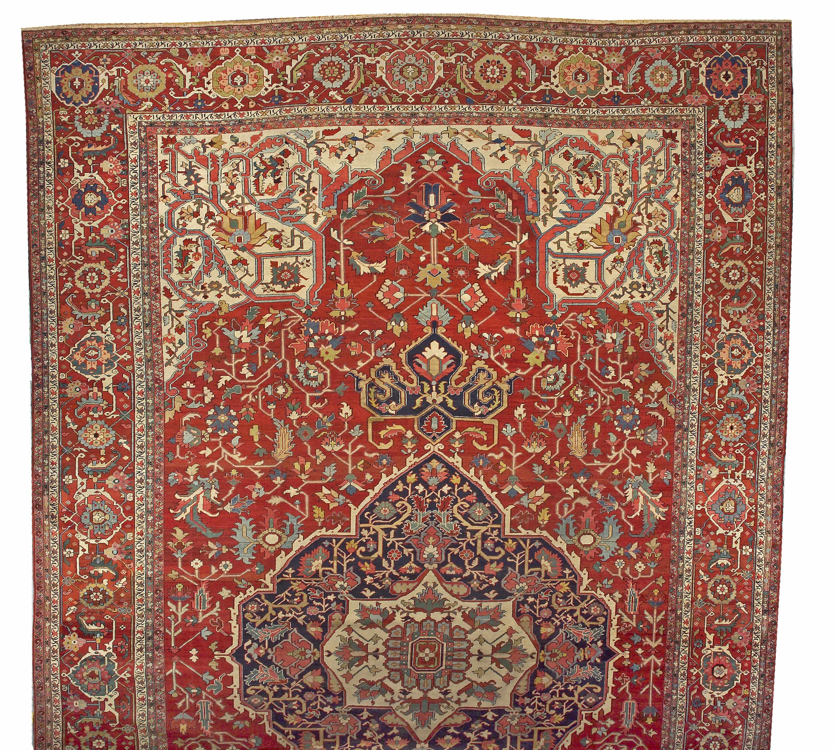 Appraisal: A Serapi carpet Northwest Persialate th centurysize approximately ft x