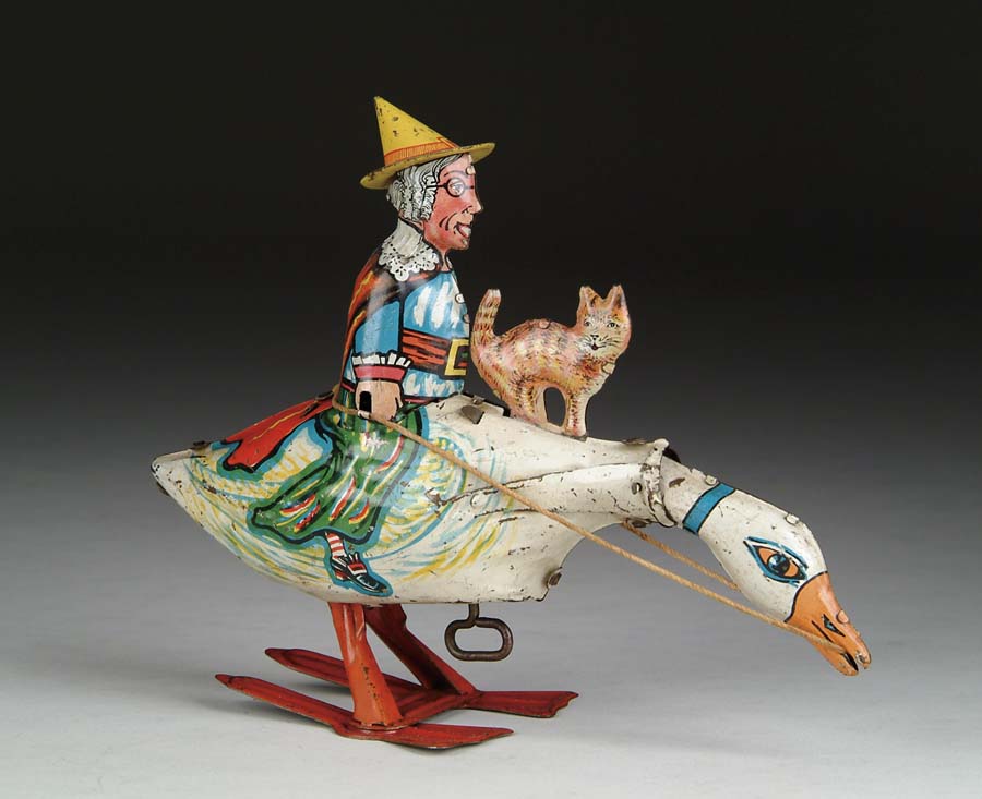 Appraisal: MARX MOTHER GOOSE WIND-UP TOY U S A All tin