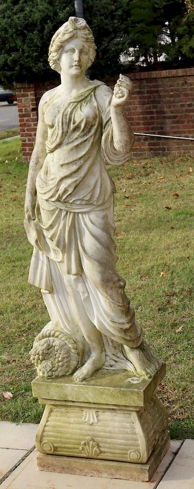 Appraisal: Antique Life Size Marble Sculpture Of A Beauty From a