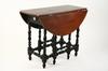 Appraisal: TABLE - th C Mahogany drop leaf gate-leg table with