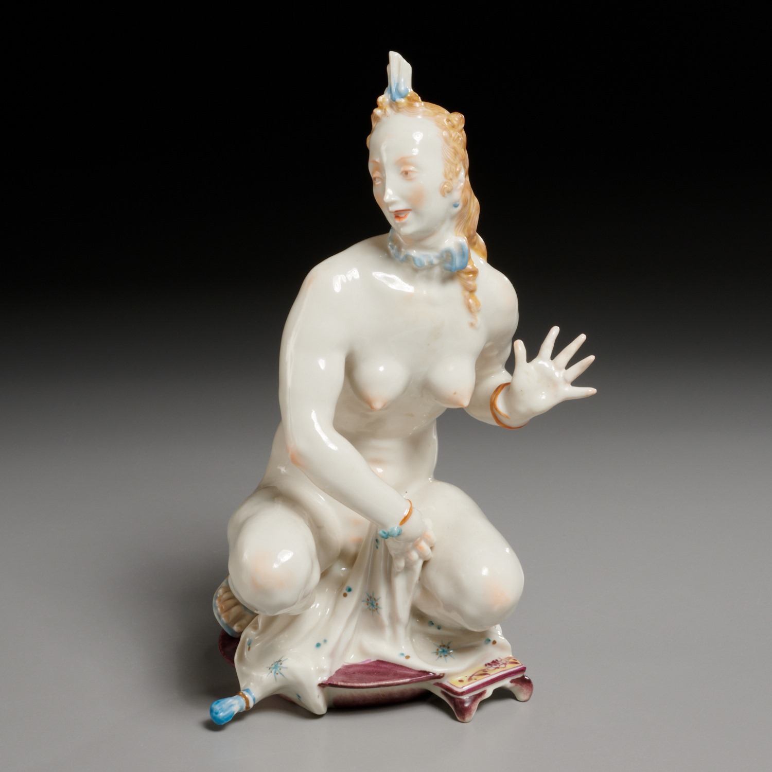 Appraisal: VOLKSTEDT PORCELAIN FIGURE OF A NUDE FEMALE BATHER th c