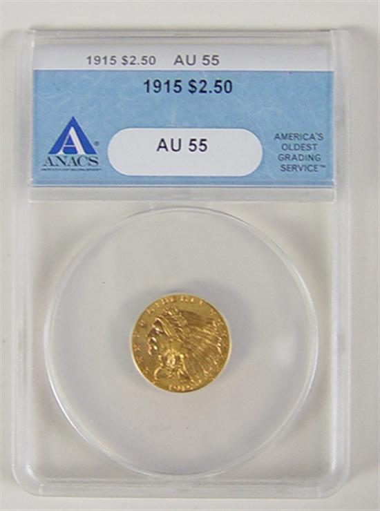 Appraisal: Gold Coin Anacs certified and graded AU