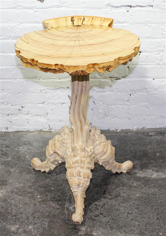 Appraisal: Sale Lot A Whimsical White Painted Side Table Height approximately