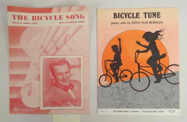 Appraisal: Lot of two pieces of vintage sheet music