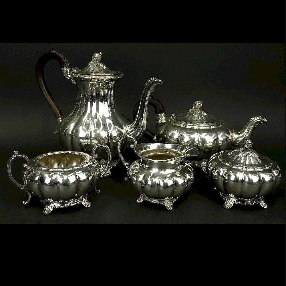 Appraisal: Five Piece Community Silver Plate Coffee Service Five Piece Community