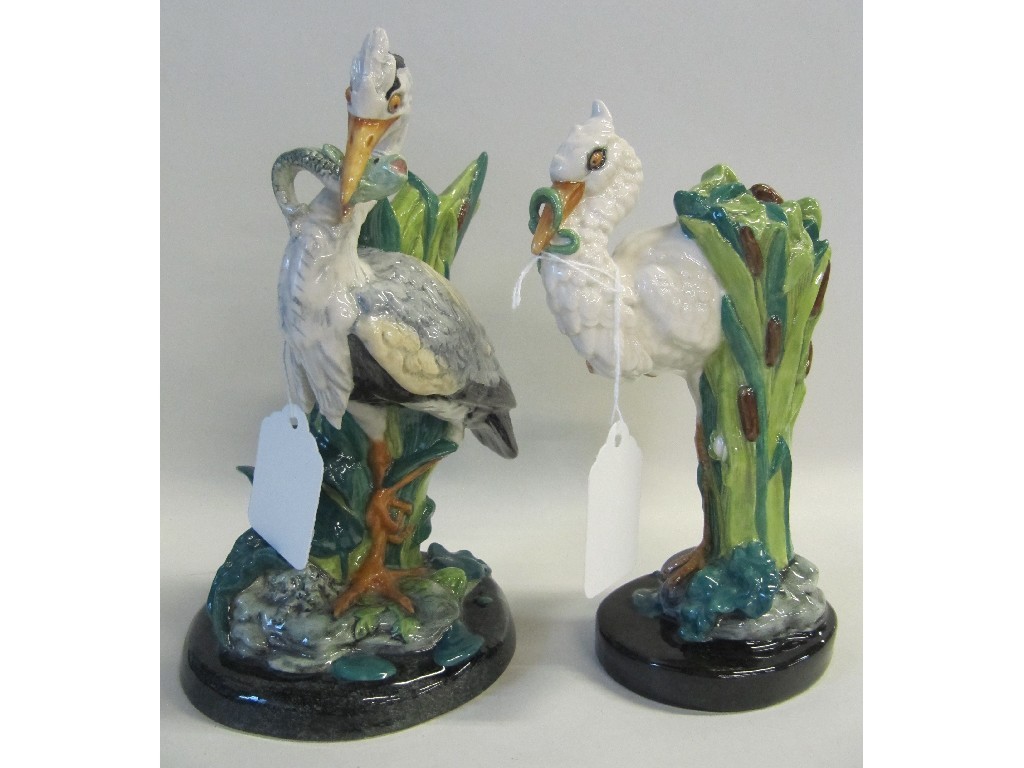 Appraisal: Minton miniature figure Stork no and another figure Heron