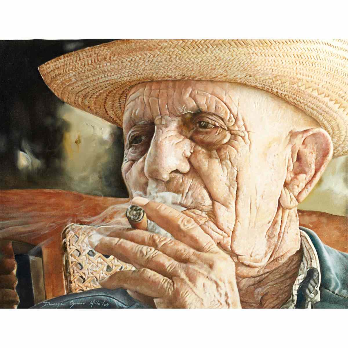 Appraisal: Danis Osuna Milo - Cuban PORTRAIT OF A COUNTRY MAN