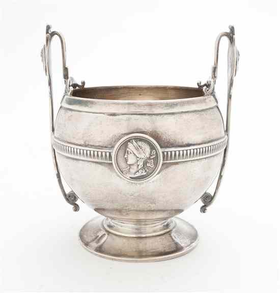 Appraisal: An American Sterling Silver Sugar Bowl Gorham in the Medallion