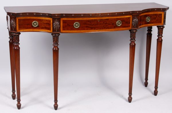 Appraisal: Joseph Gerte Company George IV-style mahogany serving table h x