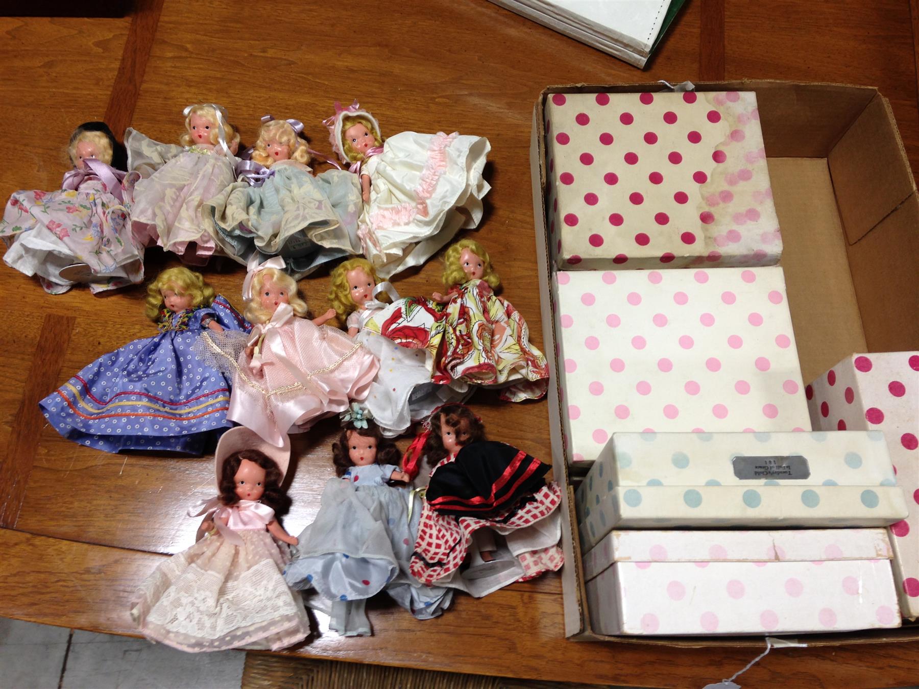 Appraisal: EIGHTEEN NANCY ANN STORYBOOK DOLLS FROM THE DAYS OF THE