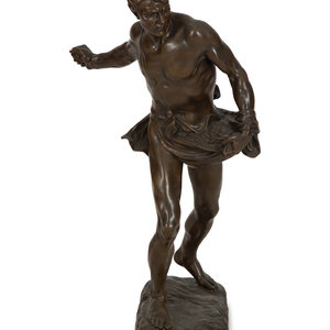 Appraisal: Henri Desire Gauquie French - Le SemeurbronzeHeight inches