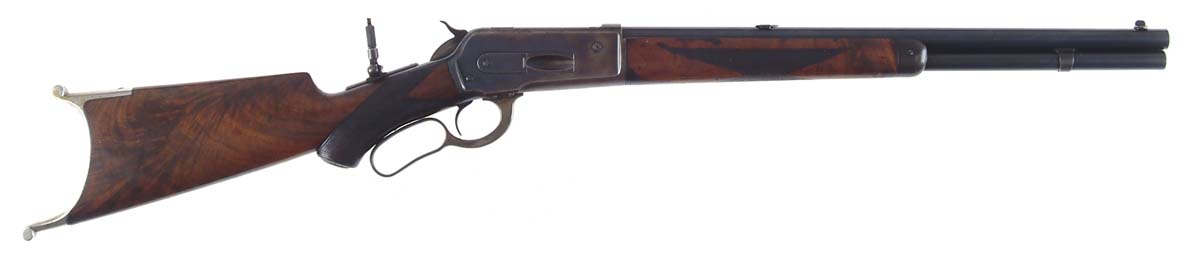 Appraisal: VERY RARE DELUXE WINCHESTER MODEL SHORT RIFLE Cal - SN