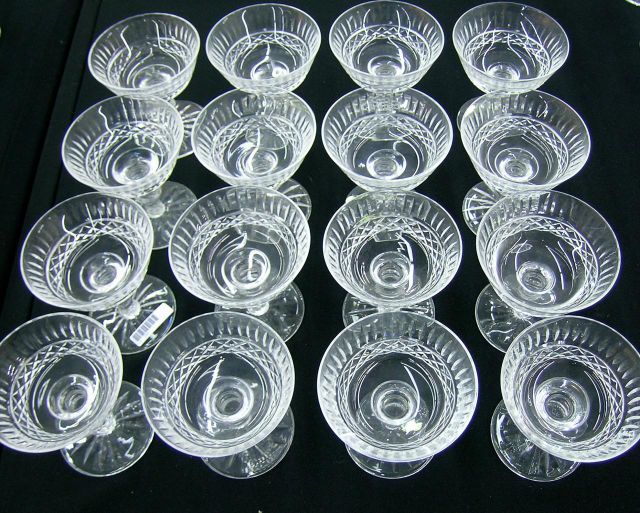 Appraisal: Waterford Baltray Crystal Stemware sherbet glasses