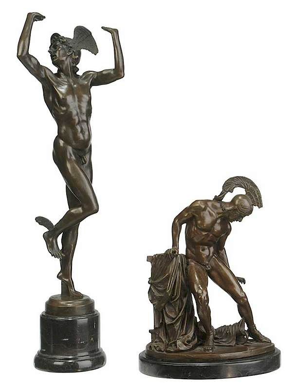 Appraisal: Two Classical Style Bronzes Italian th century After Benvenuto Cellini