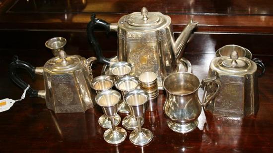 Appraisal: Collection sterling and plate table articles