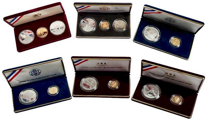 Appraisal: Six U S Commemorative Sets U S Mint Commemorative sets