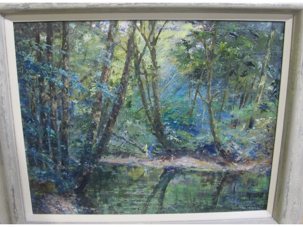 Appraisal: W L FENNER Oil on board 'Rout in Water' signed