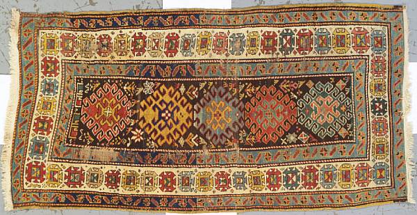 Appraisal: A South Caucasian rug Caucasus late th century size approximately