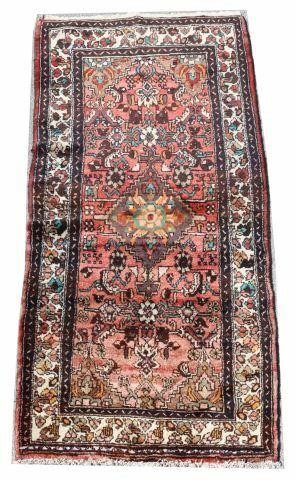 Appraisal: Hand-tied Persian Bijar runner approx ' l ' w