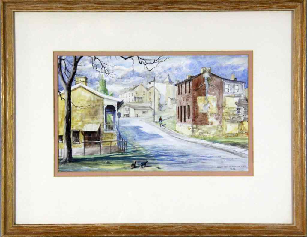 Appraisal: Geoffrey Jenkinson Watercolor Painting On PaperA skilled depiction of a