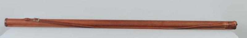 Appraisal: Fly Rod in Leather Holder Description Fly rod with cork