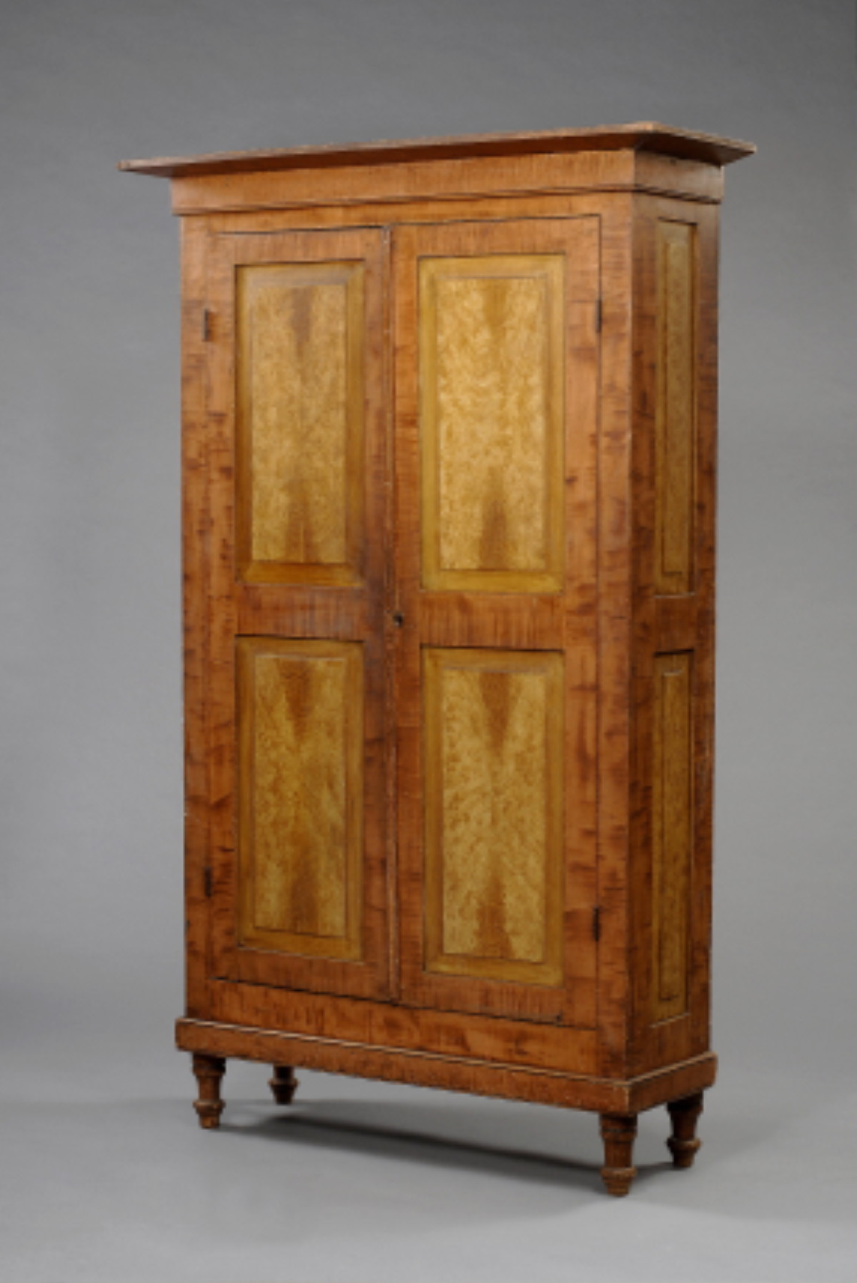 Appraisal: PENNSYLVANIA GRAIN-PAINTED CUPBOARD POSSIBLY SOMERSET COUNTY CIRCA The rectangular top