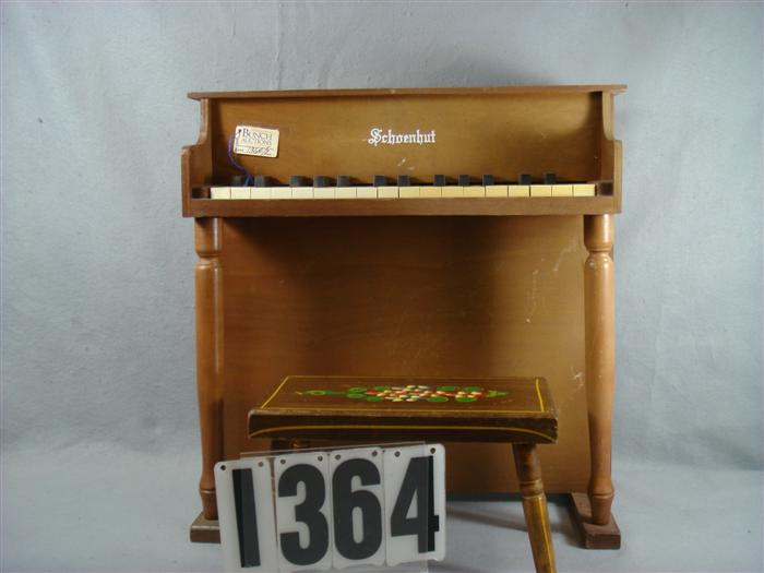 Appraisal: Schoenhut tall childs toy piano total and working keys is