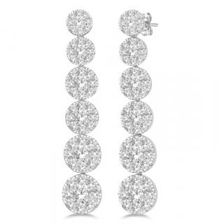 Appraisal: A Lady's Karat Diamond Earrings A Lady's Karat Diamond Earrings