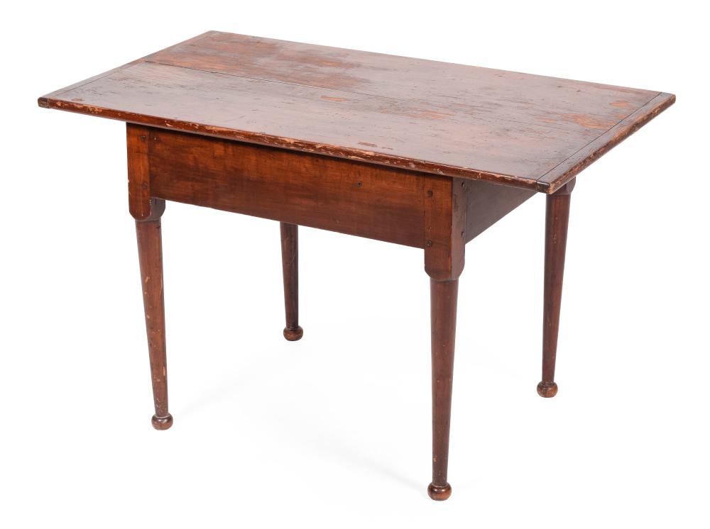 Appraisal: ONE-DRAWER TAVERN TABLE NEW ENGLAND MID- TH CENTURY HEIGHT WIDTH