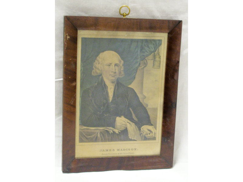 Appraisal: James Madison Currier Ives Lithograph Fourth President of the United