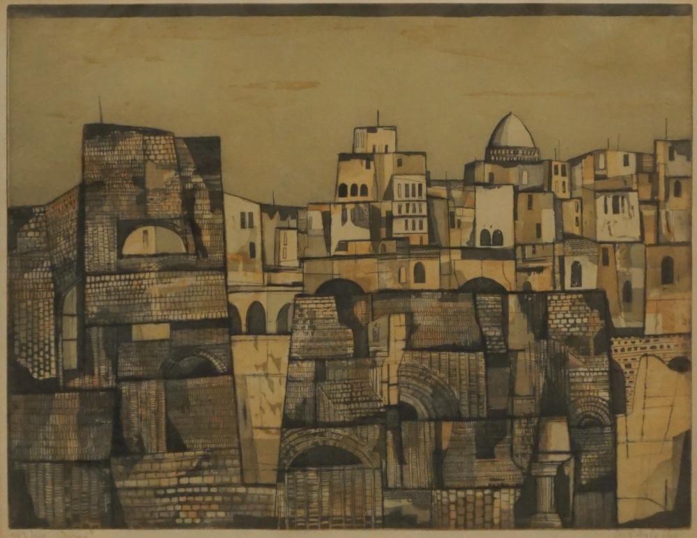 Appraisal: RUDOLF KUGLER GERMAN B ROMA ETCHING AND AQUATINT FRAME X