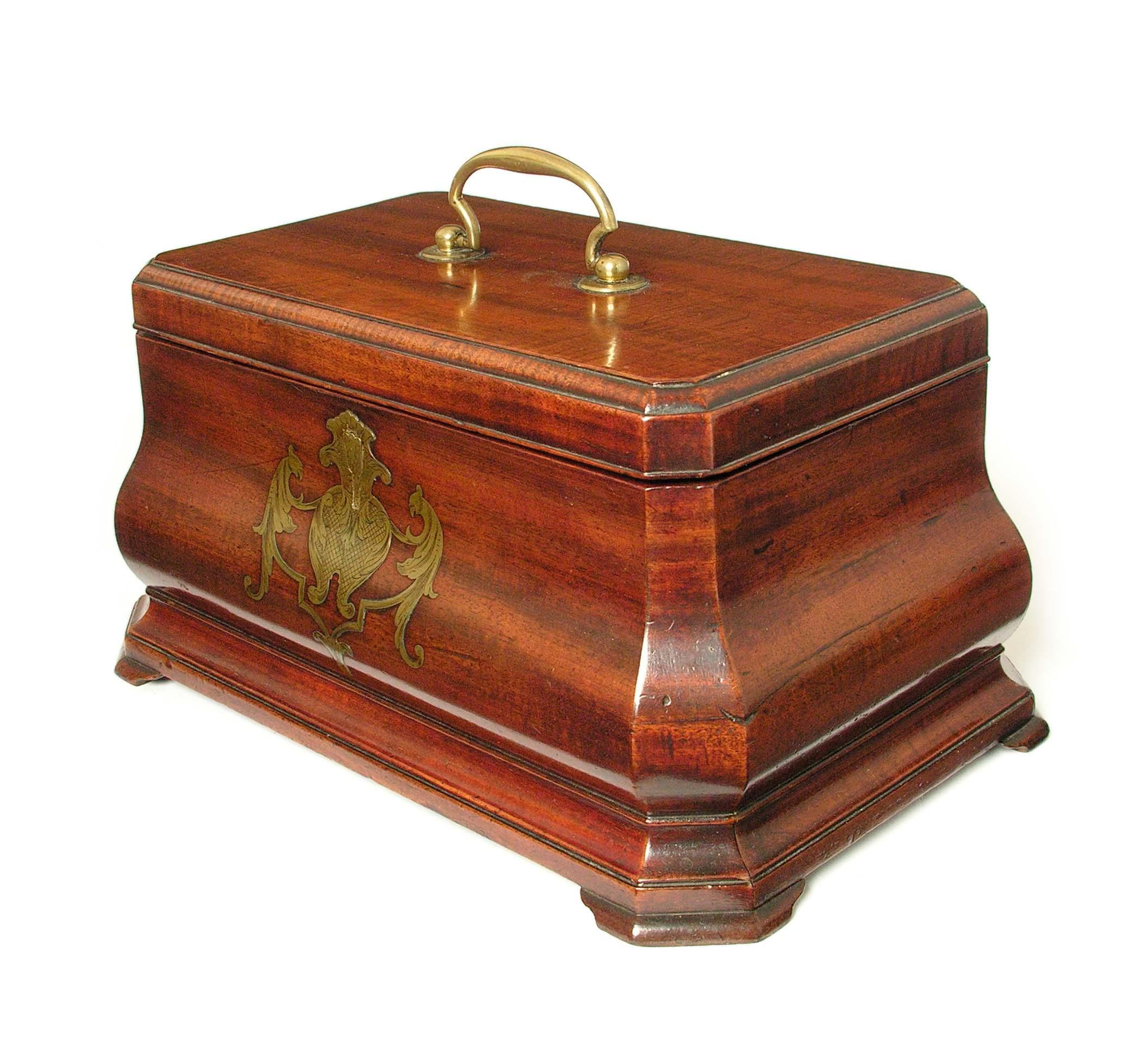 Appraisal: A George II mahogany tea chest