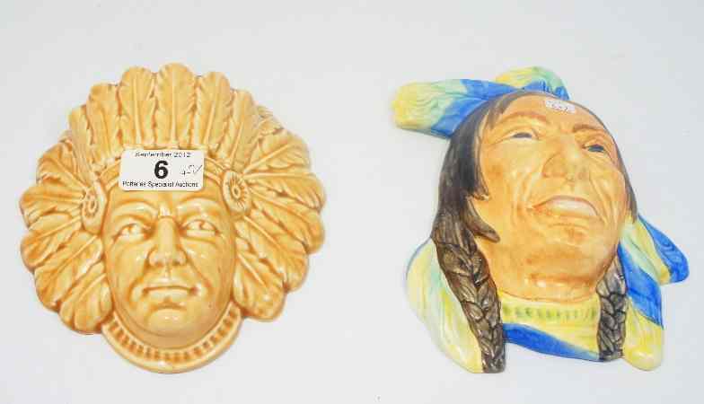 Appraisal: Beswick Ware Wall Plaque of an Indian with a Burleighware