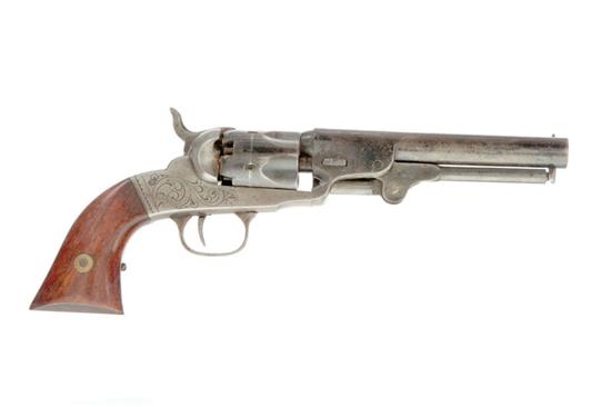 Appraisal: BACON POCKET MODEL REVOLVER Second Model caliber five-shot fluted cylinder