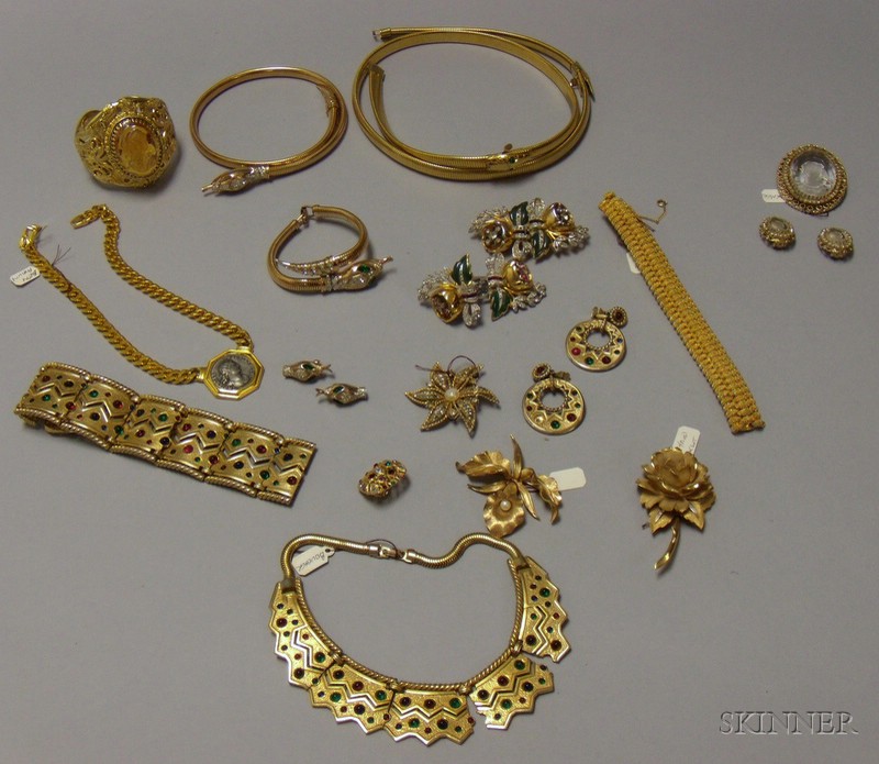 Appraisal: Group of Assorted Vintage Costume Jewelry including a Marcel Boucher