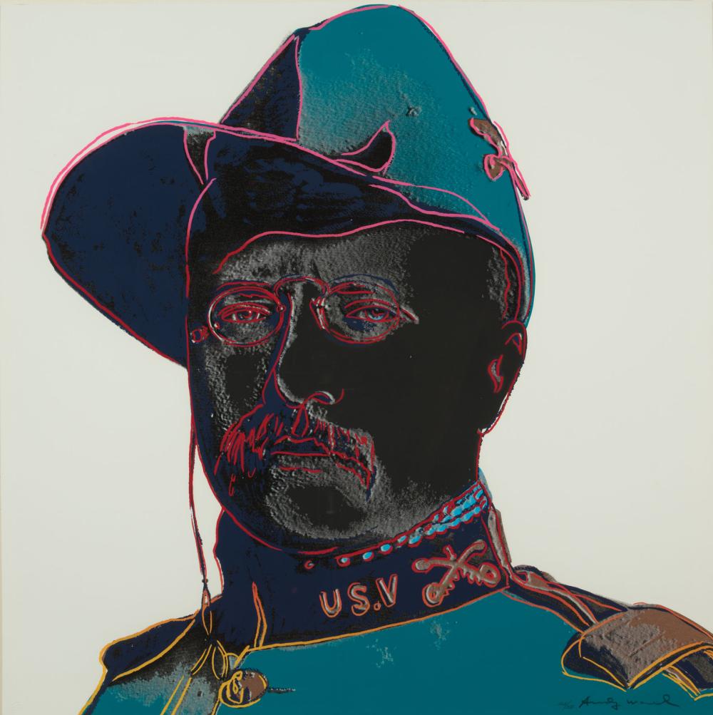 Appraisal: Andy Warhol American - Teddy Roosevelt screenprint in colors on