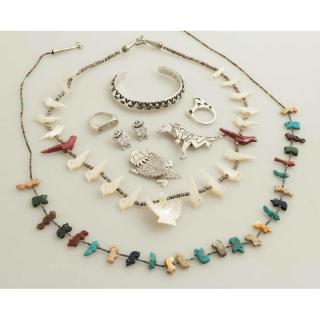 Appraisal: Assorted Southwest Jewelry Assorted Southwest jewelry comprising necklaces a sterling