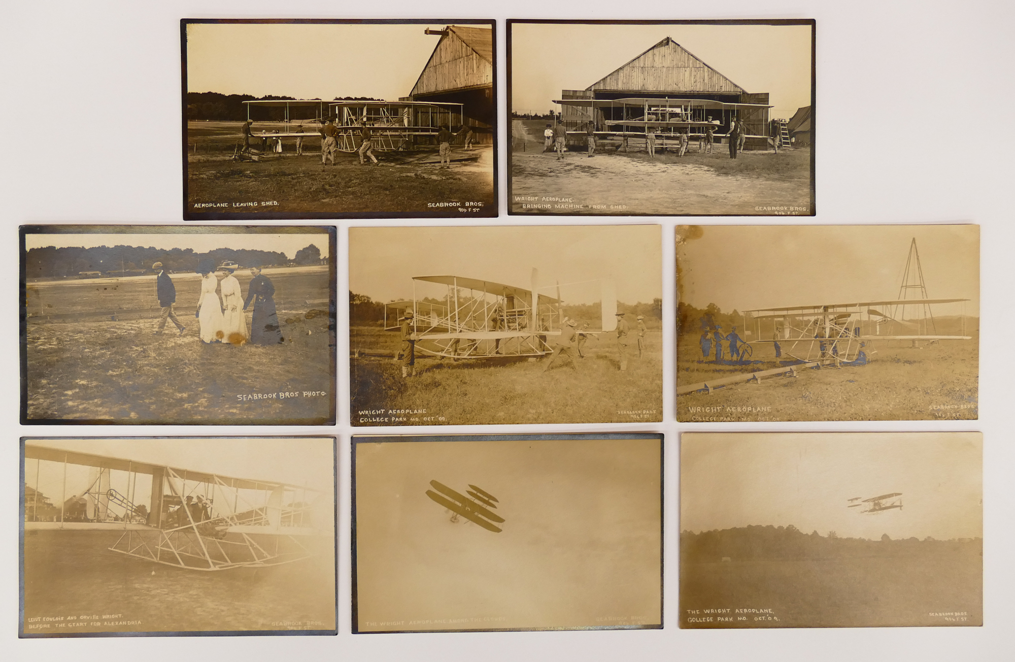 Appraisal: pc Group Wright Brothers Aeroplane Real Photo Postcards Published by