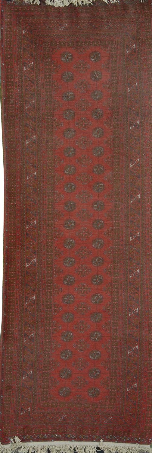 Appraisal: ORIENTAL RUG BOUKARA RUNNER ' x ' Two rows of