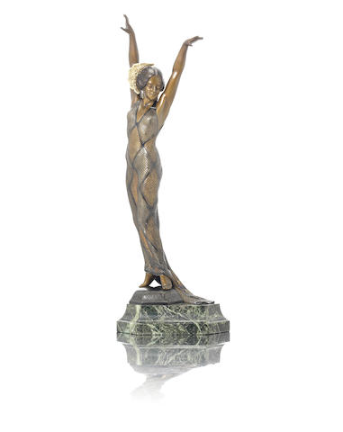 Appraisal: Otto Poertzel German - 'The Snake Dancer' a Rare Bronze